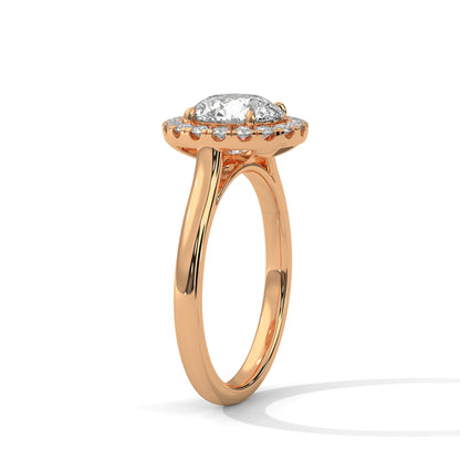 Celestial Glow 1.5 CT Round-Cut Lab Grown Diamond Halo Ring | 1.82 CTW