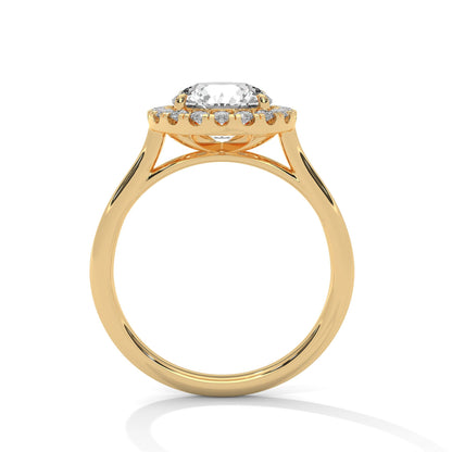 Celestial Glow 1.5 CT Round-Cut Lab Grown Diamond Halo Ring | 1.82 CTW