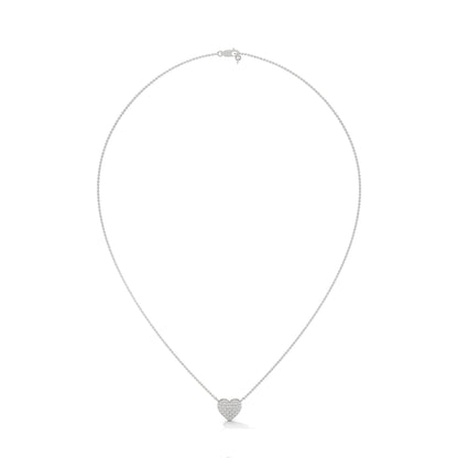 Eternal Love: 14K Gold Pavé Heart Diamond Pendant Necklace | 0.26 CTW