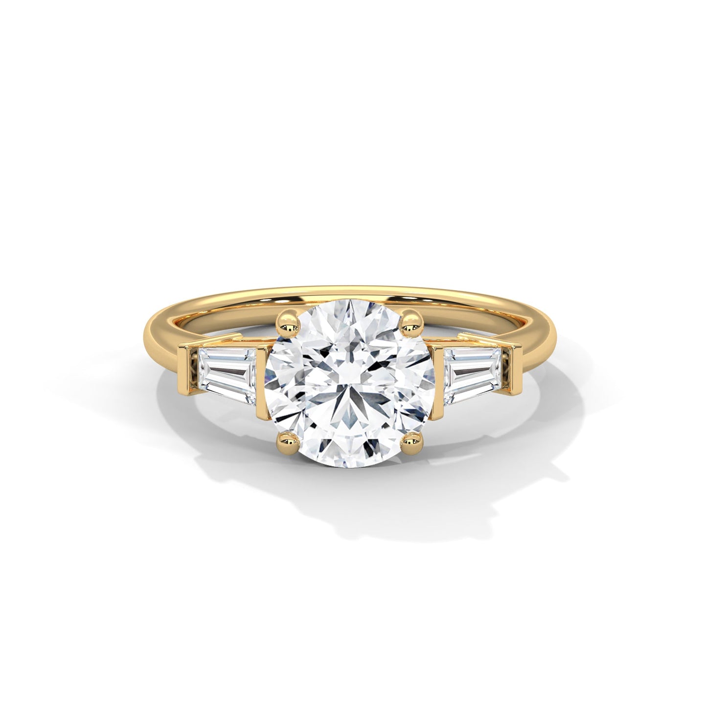 Elegance 1CT Round Lab-Grown Diamond Engagement Ring | 1.58 CTW