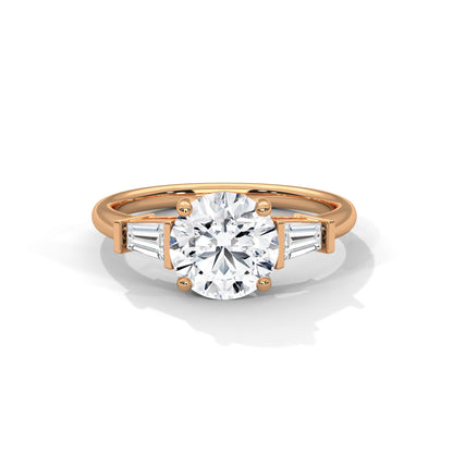 Elegance 1CT Round Lab-Grown Diamond Engagement Ring | 1.58 CTW