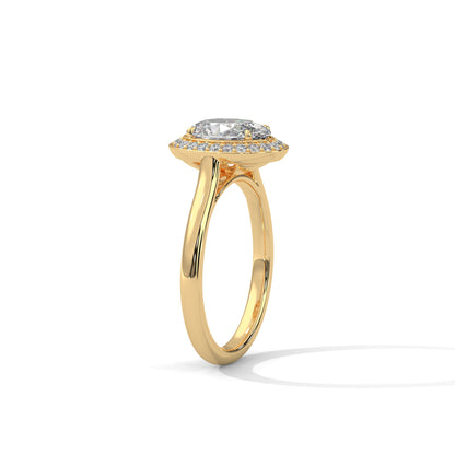 Halo Enchantment 1.5CT Oval Lab-Grown Diamond Engagement Ring | 1.68 CTW