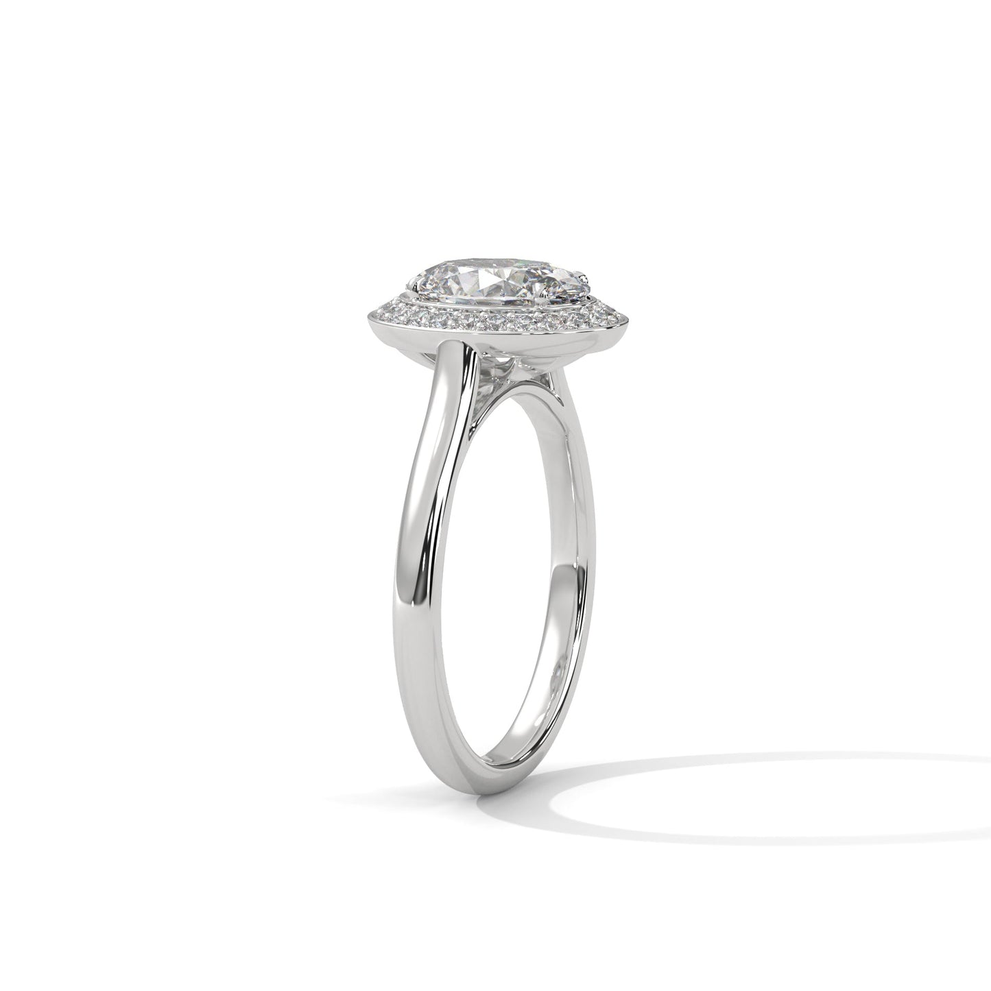 Halo Enchantment 1.5CT Oval Lab-Grown Diamond Engagement Ring | 1.68 CTW