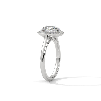 Halo Enchantment 1.5CT Oval Lab-Grown Diamond Engagement Ring | 1.68 CTW