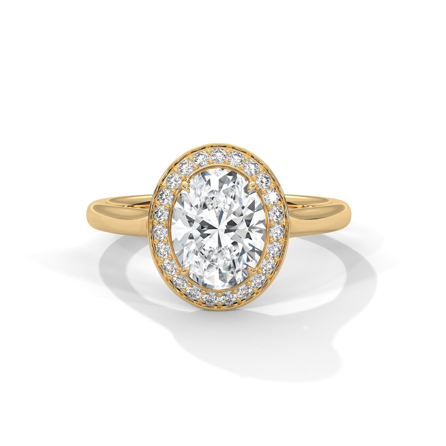 Halo Enchantment 1.5CT Oval Lab-Grown Diamond Engagement Ring | 1.68 CTW