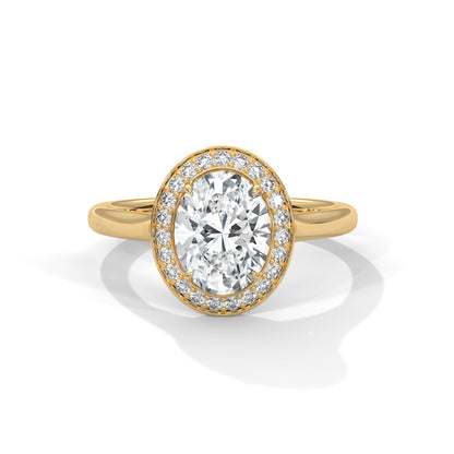 Halo Enchantment 1.5CT Oval Lab-Grown Diamond Engagement Ring | 1.68 CTW