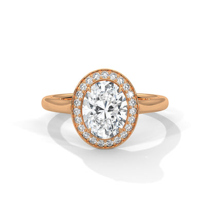 Halo Enchantment 1.5CT Oval Lab-Grown Diamond Engagement Ring | 1.68 CTW