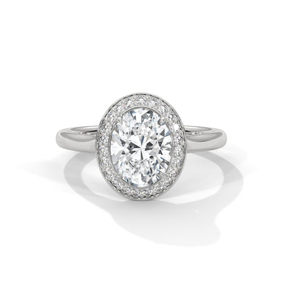 Halo Enchantment 1.5CT Oval Lab-Grown Diamond Engagement Ring | 1.68 CTW