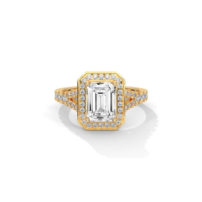 The Regal Precision 1.85 CTW Emerald-Cut Diamond Engagement Ring | 14K/18K Gold
