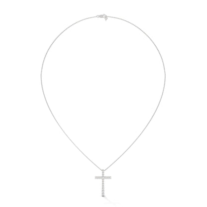Divine Radiance Diamond Cross Pendant – 14K Gold | 0.48 CTW