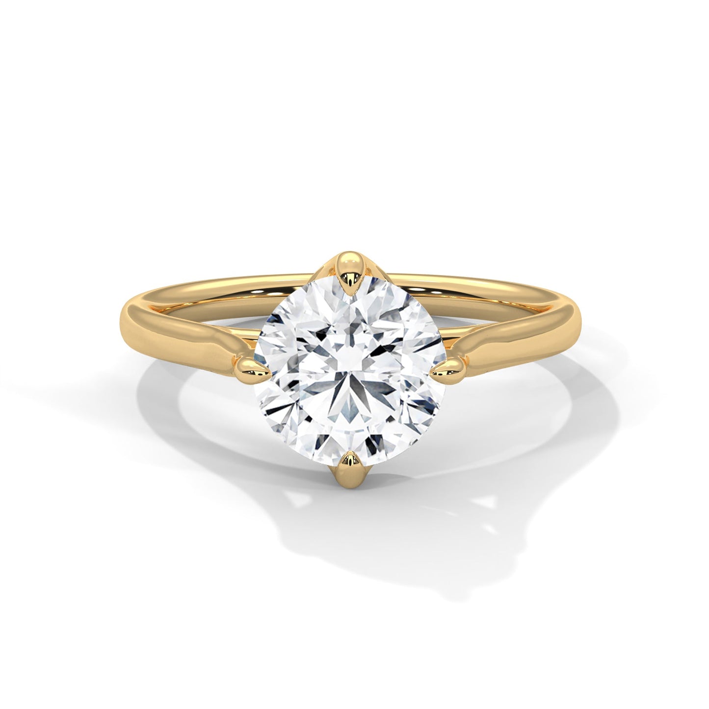 Radiant Glow 1.5 CT Lab Grown Diamond Round-Cut Solitaire Ring | E VS1