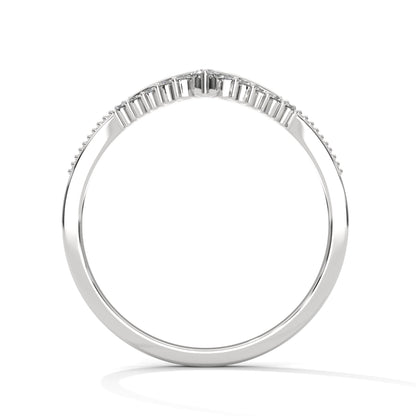 Vintage Round Lab-Grown Diamond Gold Wedding Band | 0.15 CTW