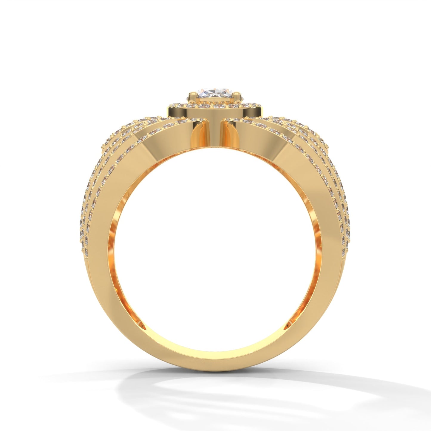Aurelia 1.74 CTW Oval & Round Lab-Grown Diamond Ring