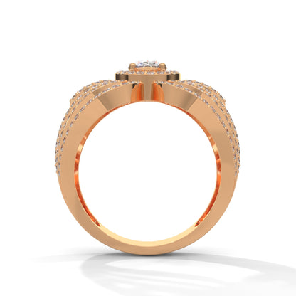 Aurelia 1.74 CTW Oval & Round Lab-Grown Diamond Ring
