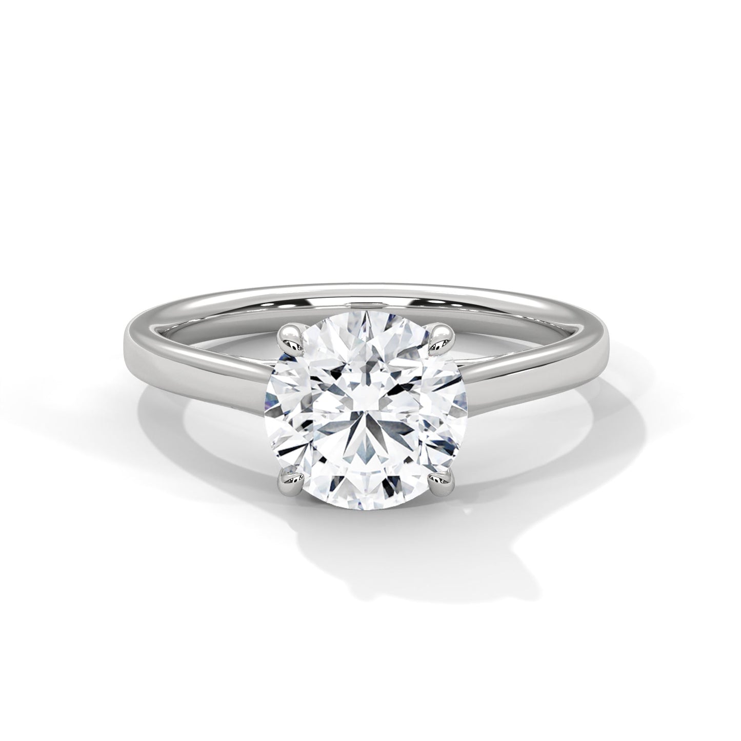 Elegant Brilliance 1 CT Lab Grown Diamond Round-Cut Solitaire Ring