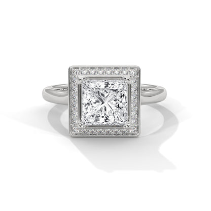 Imperial Radiance 3CT Princess Lab-Grown Diamond Engagement Ring | 3.18 CTW