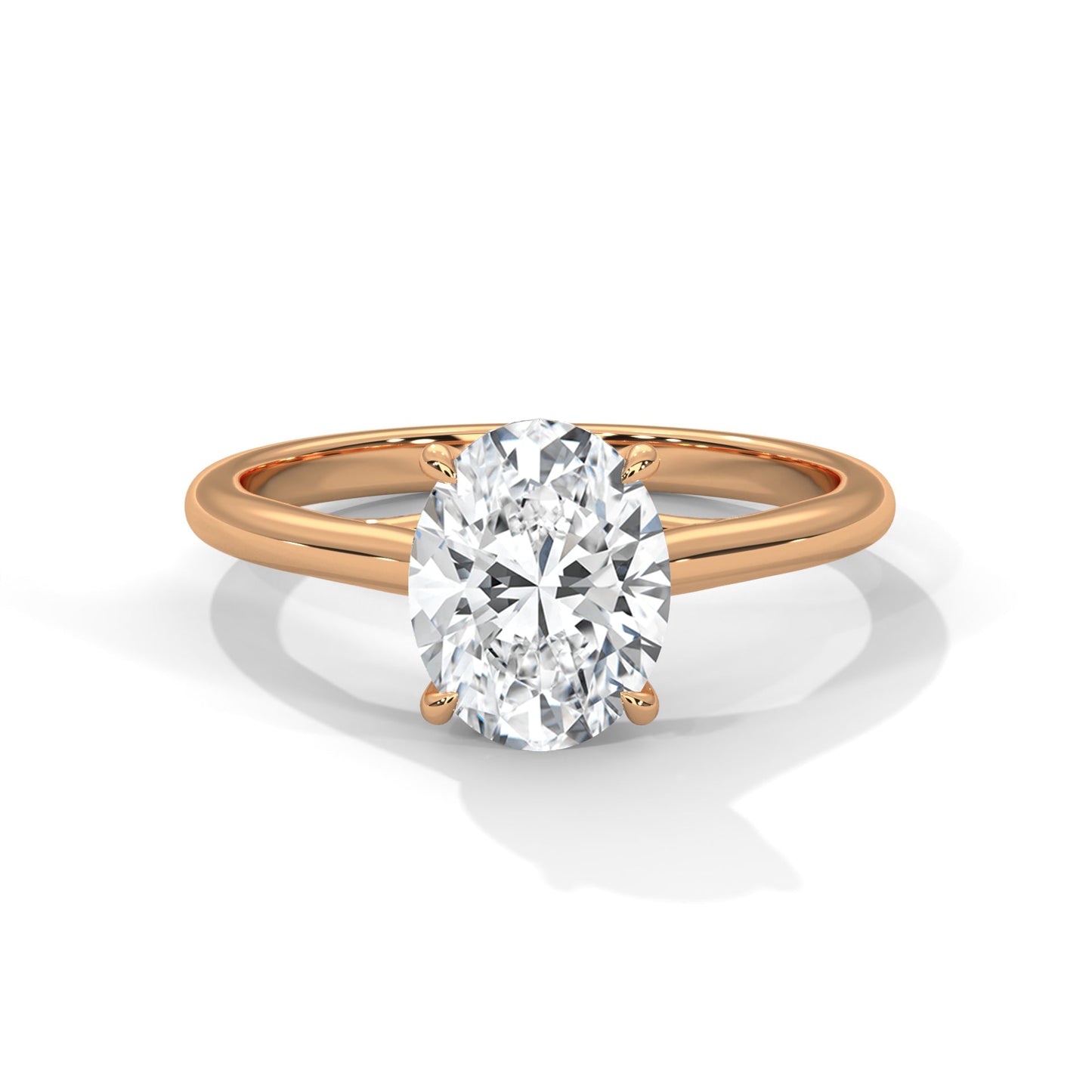 Pure Serenity 1 CT Oval-Cut Lab Grown Diamond Solitaire Ring