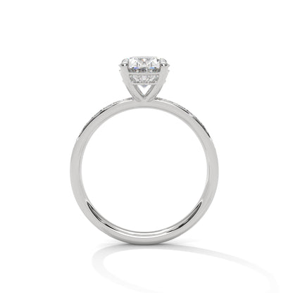 Radiance 2.46 CTW Oval-Cut Diamond Pavé Ring | E VS1