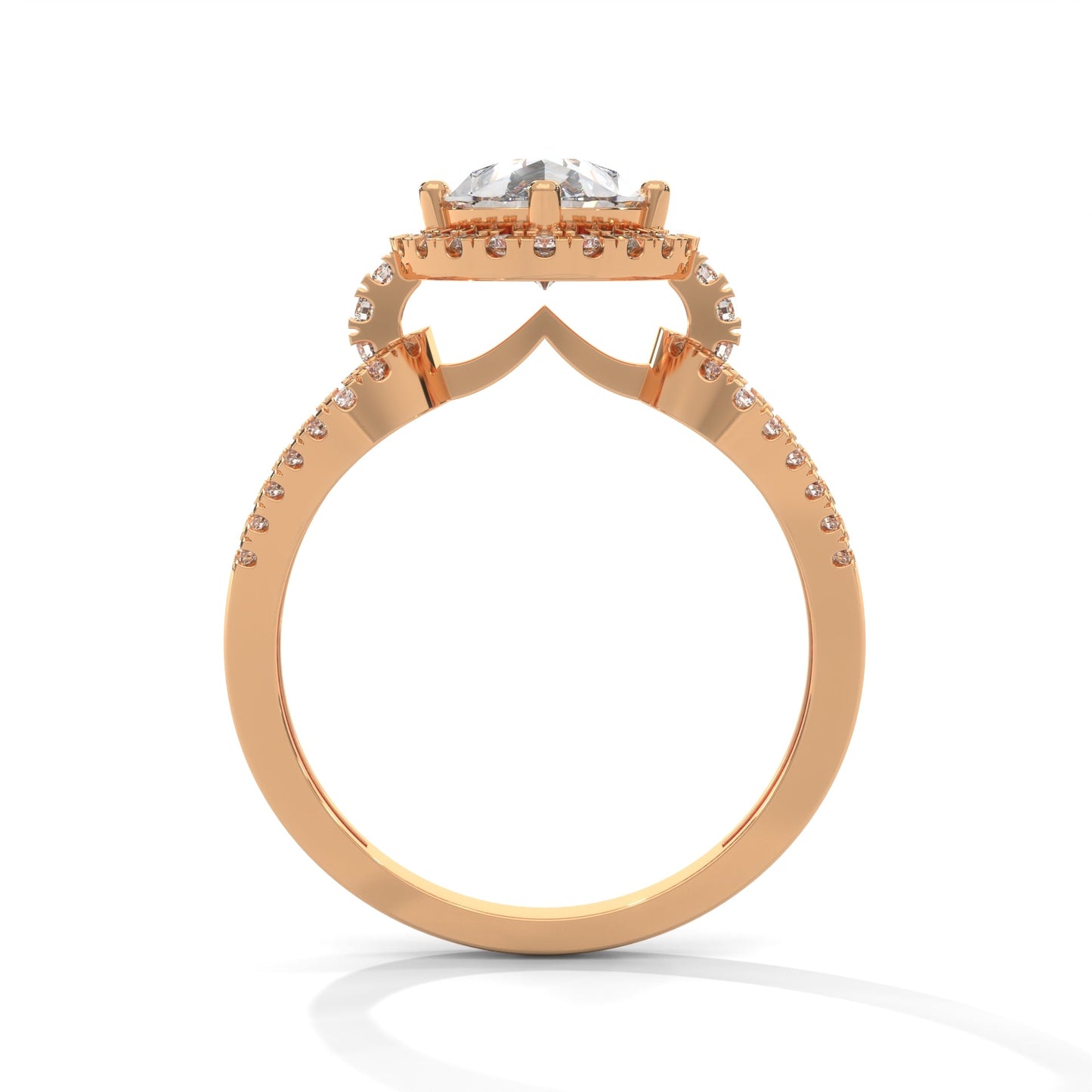The Luminary Teardrop 2.32 CTW Marquise-Cut Diamond Engagement Ring