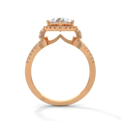 The Luminary Teardrop 2.32 CTW Marquise-Cut Diamond Engagement Ring