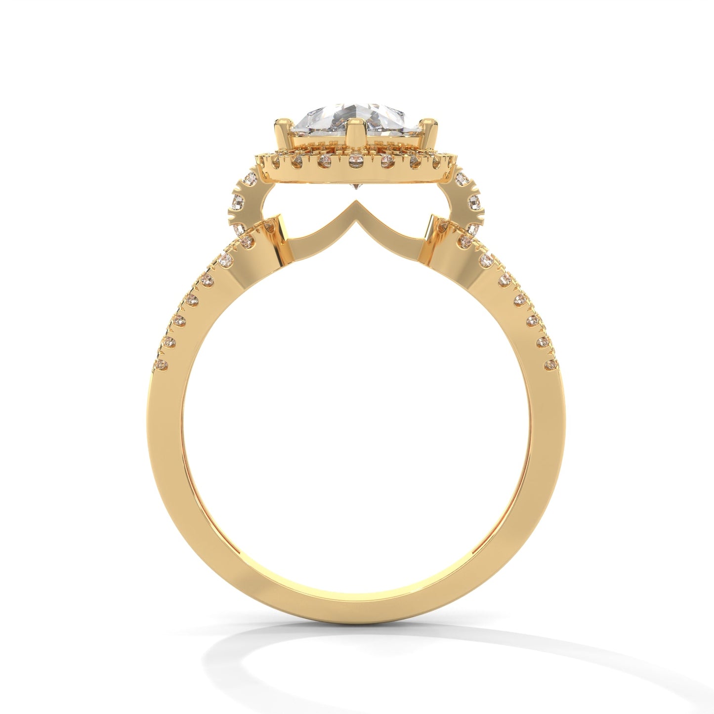 The Luminary Teardrop 2.32 CTW Marquise-Cut Diamond Engagement Ring