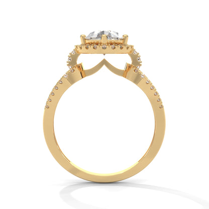 The Luminary Teardrop 2.32 CTW Marquise-Cut Diamond Engagement Ring