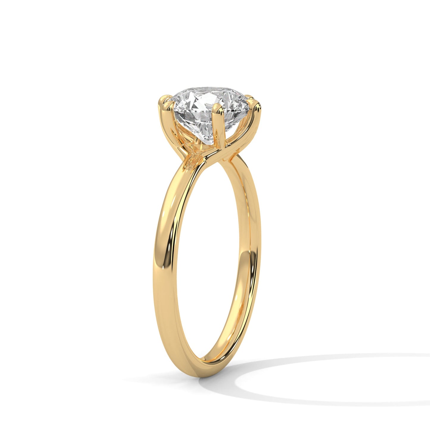 Viora 1.5 ct Cushion Lab-Grown Diamond Solitaire Engagement Ring