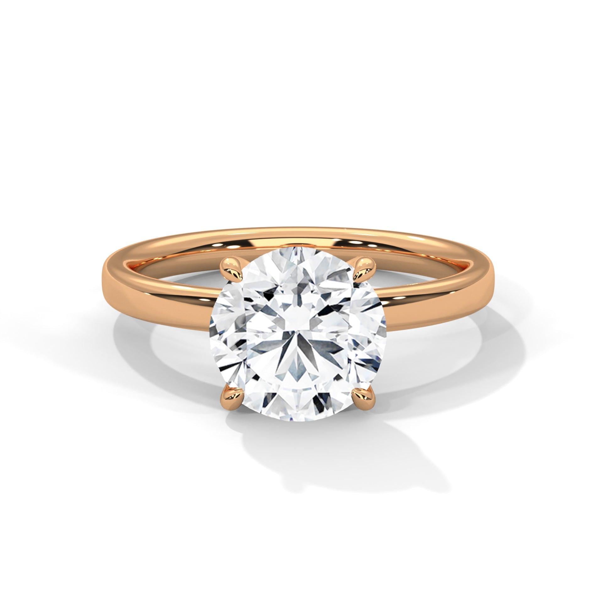 Vesper 1.5ct Round Lab-Grown Diamond Solitaire Engagement Ring