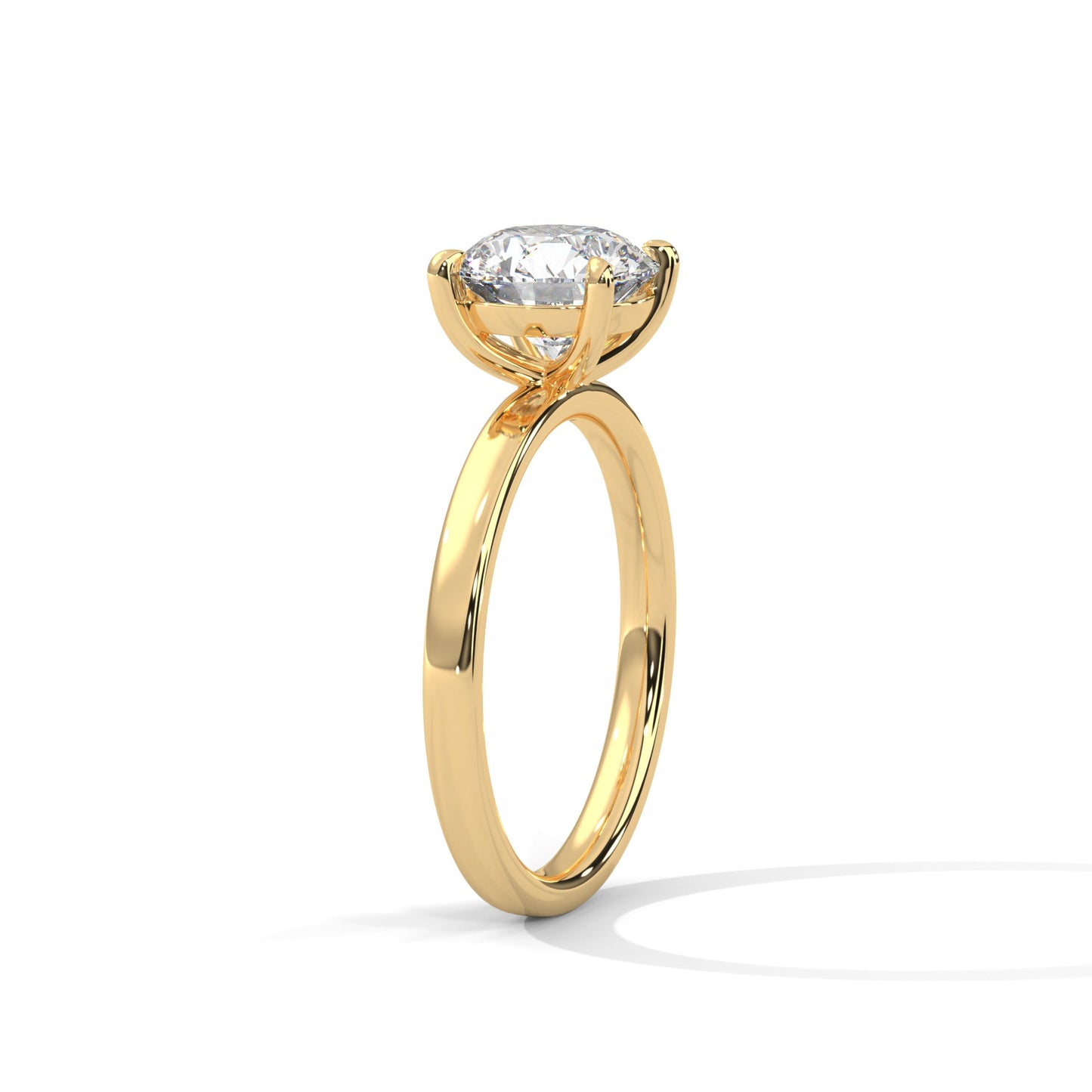 Classic Elegance 2 CT Round-Cut Diamond Solitaire Ring | 14K & 18K Gold