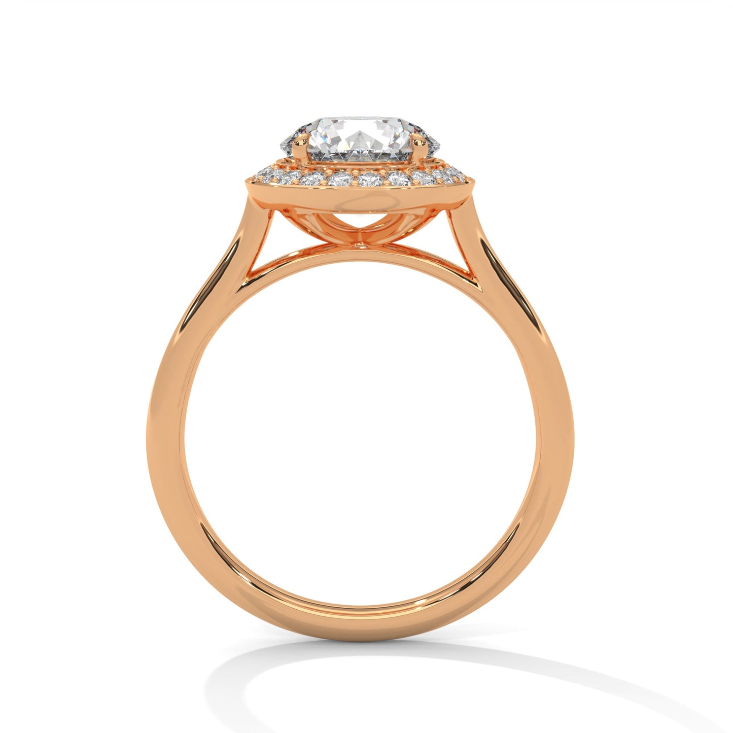 Aura 1.5CT Round Lab-Grown Diamond Engagement Ring | 1.71 CTW