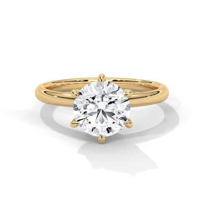Valora 1.5 ct Round Lab-Grown Diamond Solitaire Engagement Ring