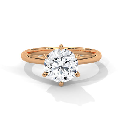Valora 1.5 ct Round Lab-Grown Diamond Solitaire Engagement Ring
