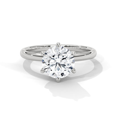 Valora 1.5 ct Round Lab-Grown Diamond Solitaire Engagement Ring