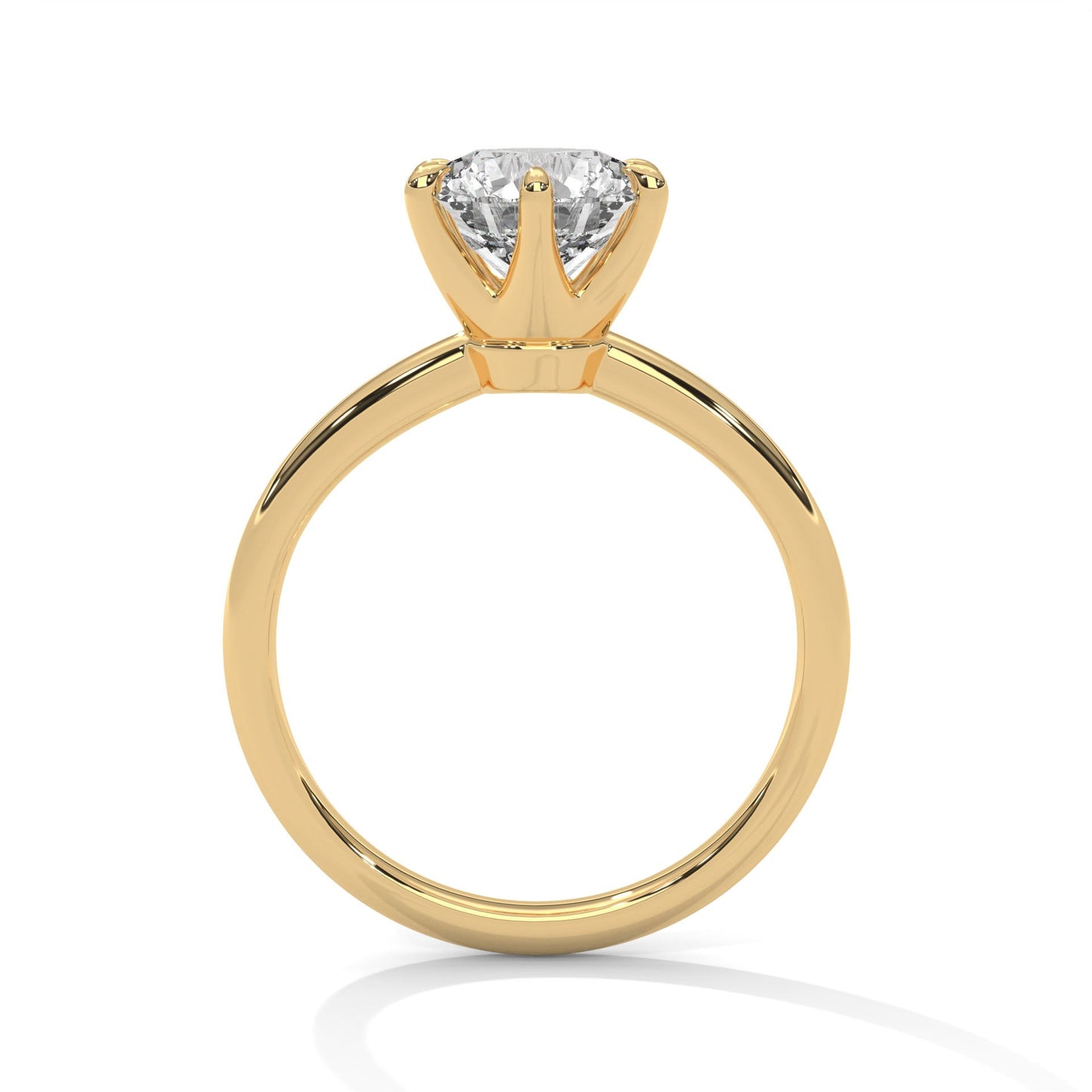 Valora 1.5 ct Round Lab-Grown Diamond Solitaire Engagement Ring