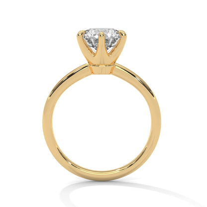 Valora 1.5 ct Round Lab-Grown Diamond Solitaire Engagement Ring