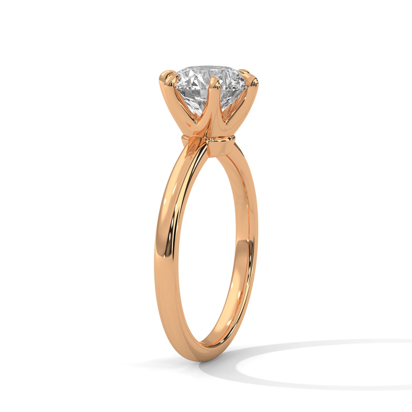 Eternal Elegance 2 CT Round Cut Diamond Solitaire Ring | 14K & 18K Gold