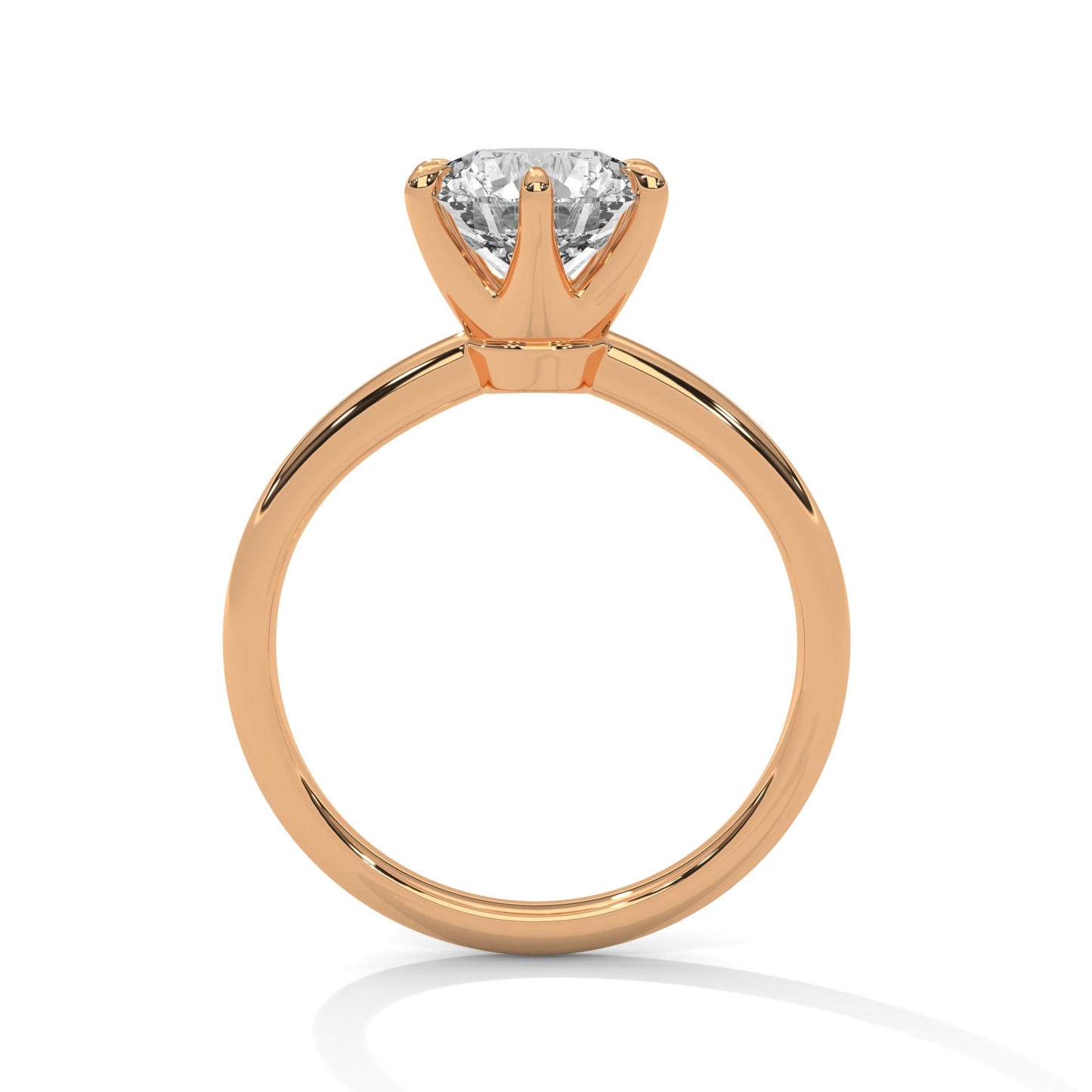 Valora 1.5 ct Round Lab-Grown Diamond Solitaire Engagement Ring