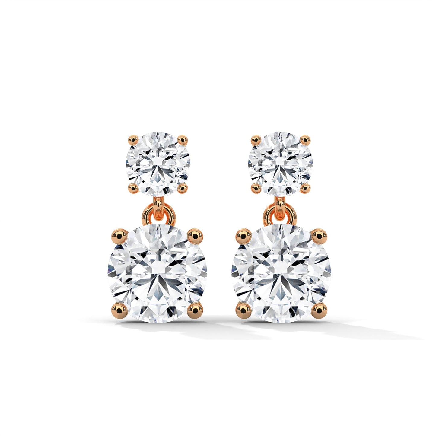 14K Gold Lab-Grown Diamond Drop Earrings| 3-6 CTW