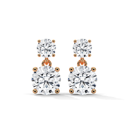 14K Gold Lab-Grown Diamond Drop Earrings| 3-6 CTW