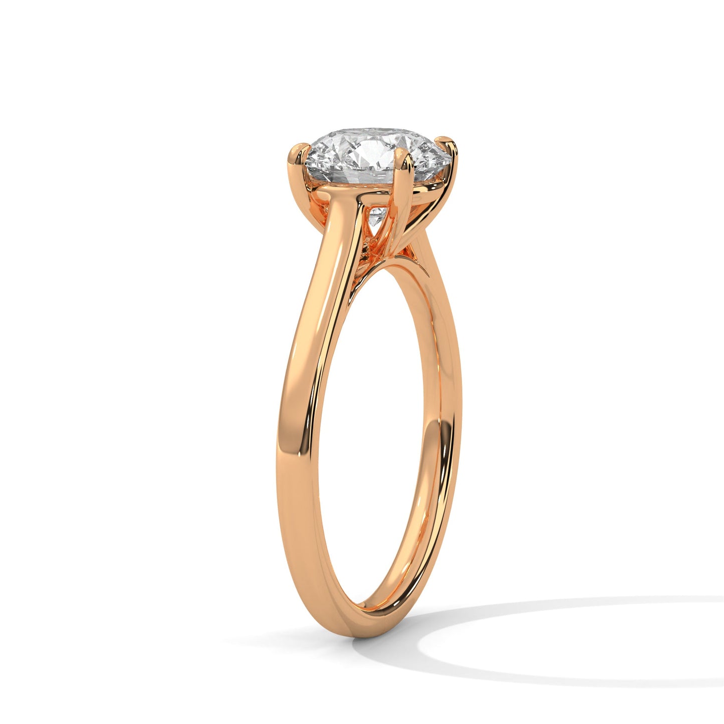 Brilliant Essence 1.5 CT Round-Cut Lab Grown Diamond Solitaire Ring