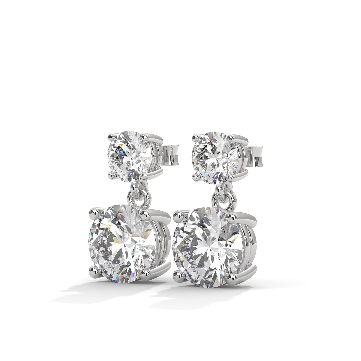 14K Gold Lab-Grown Diamond Drop Earrings| 3-6 CTW