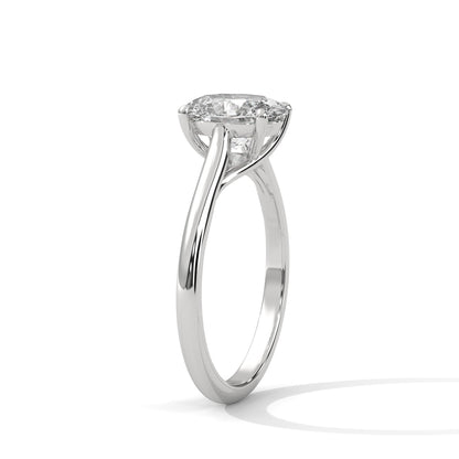 Pure Serenity 1 CT Oval-Cut Lab Grown Diamond Solitaire Ring