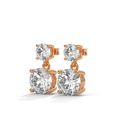 14K Gold Lab-Grown Diamond Drop Earrings| 3-6 CTW