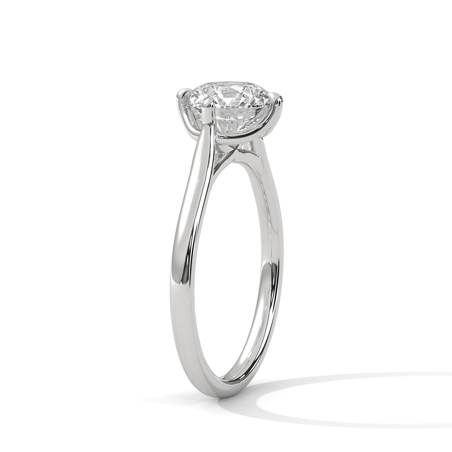 Luminous Grace 1 CT Round-Cut Lab Grown Diamond Solitaire Ring | E VS1