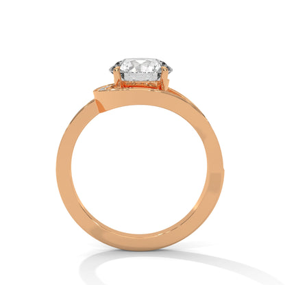 Odessa 3ct Round Lab-Grown Diamond Halo Twist Engagement Ring | 3.39 CTW