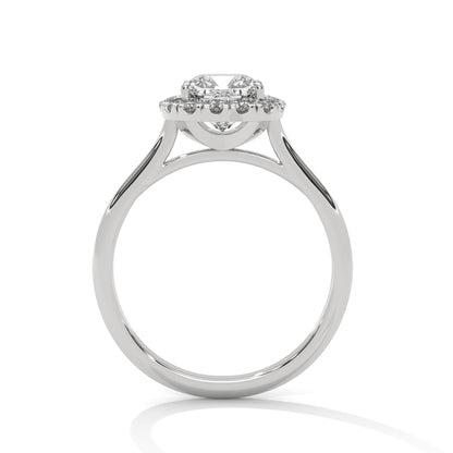 Valora 1.5ct Cushion Lab-Grown Diamond Halo Engagement Ring | 1.77 CTW