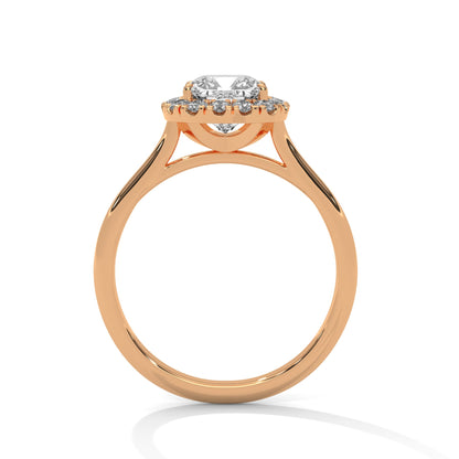 Valora 1.5ct Cushion Lab-Grown Diamond Halo Engagement Ring | 1.77 CTW