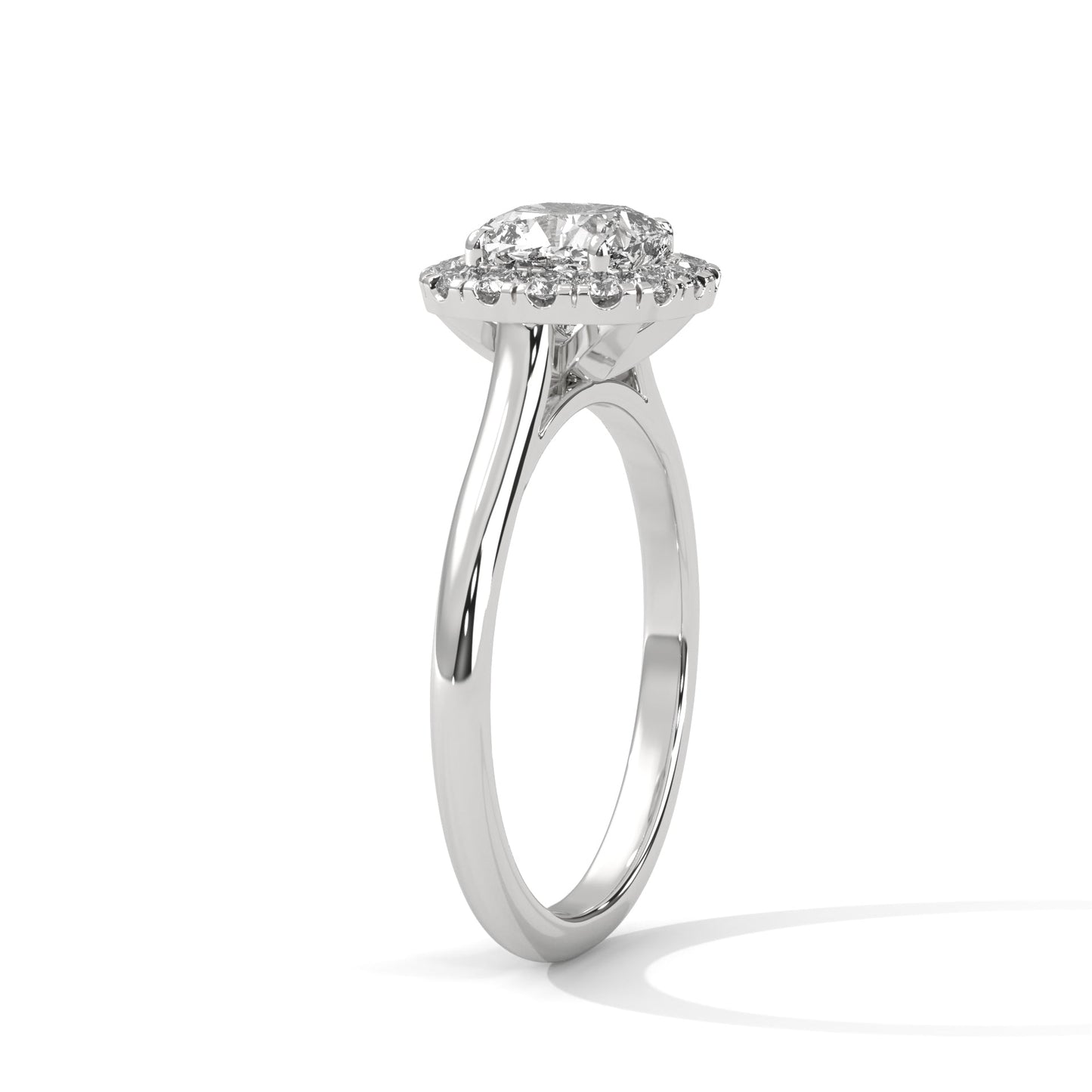 Valora 1.5ct Cushion Lab-Grown Diamond Halo Engagement Ring | 1.77 CTW