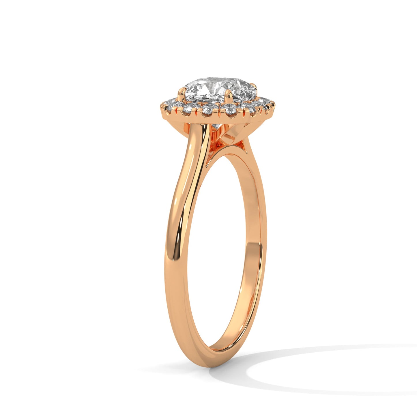 Valora 1.5ct Cushion Lab-Grown Diamond Halo Engagement Ring | 1.77 CTW
