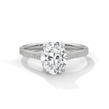 Radiance 1.5CT Oval Lab-Grown Diamond Engagement Ring | 1.67 CTW